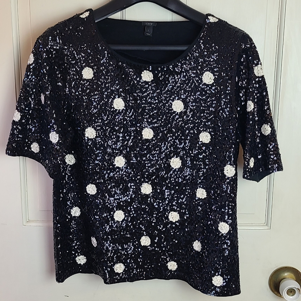 JCrew sequin top